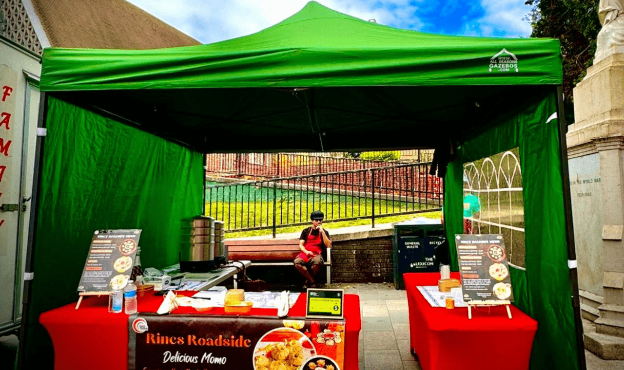 Nepalese street food events South Harrow RINCS Roadside serving momo at London
