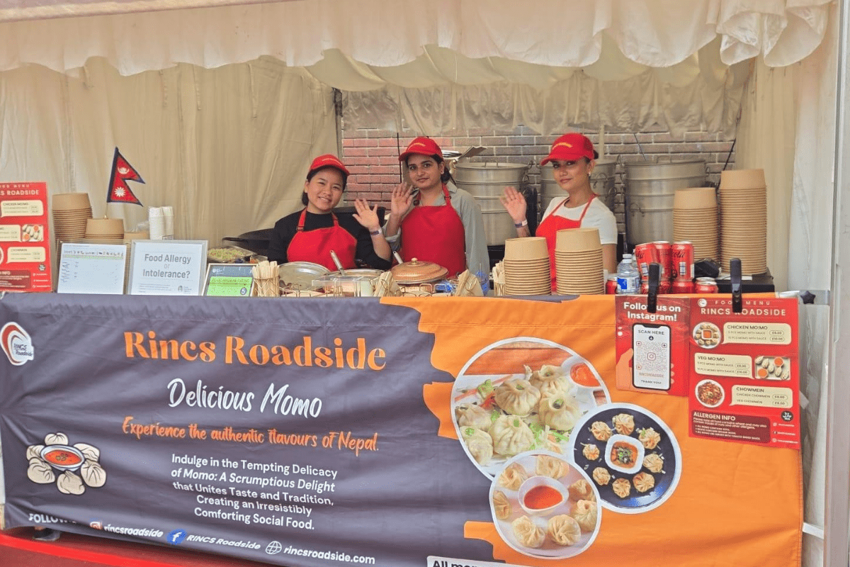 RINCS Roadside serving momo at London