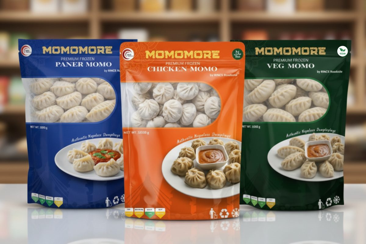 Authentic Chicken, Veg, and Paneer Momo Packs
