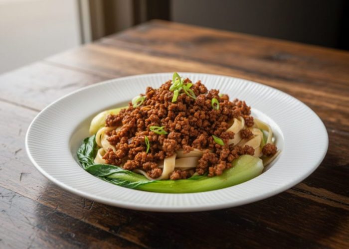 Spicy and Savory Keema Noodles