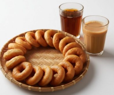 Milk Tea, Black Tea & Doughnuts Tea & Doughnuts